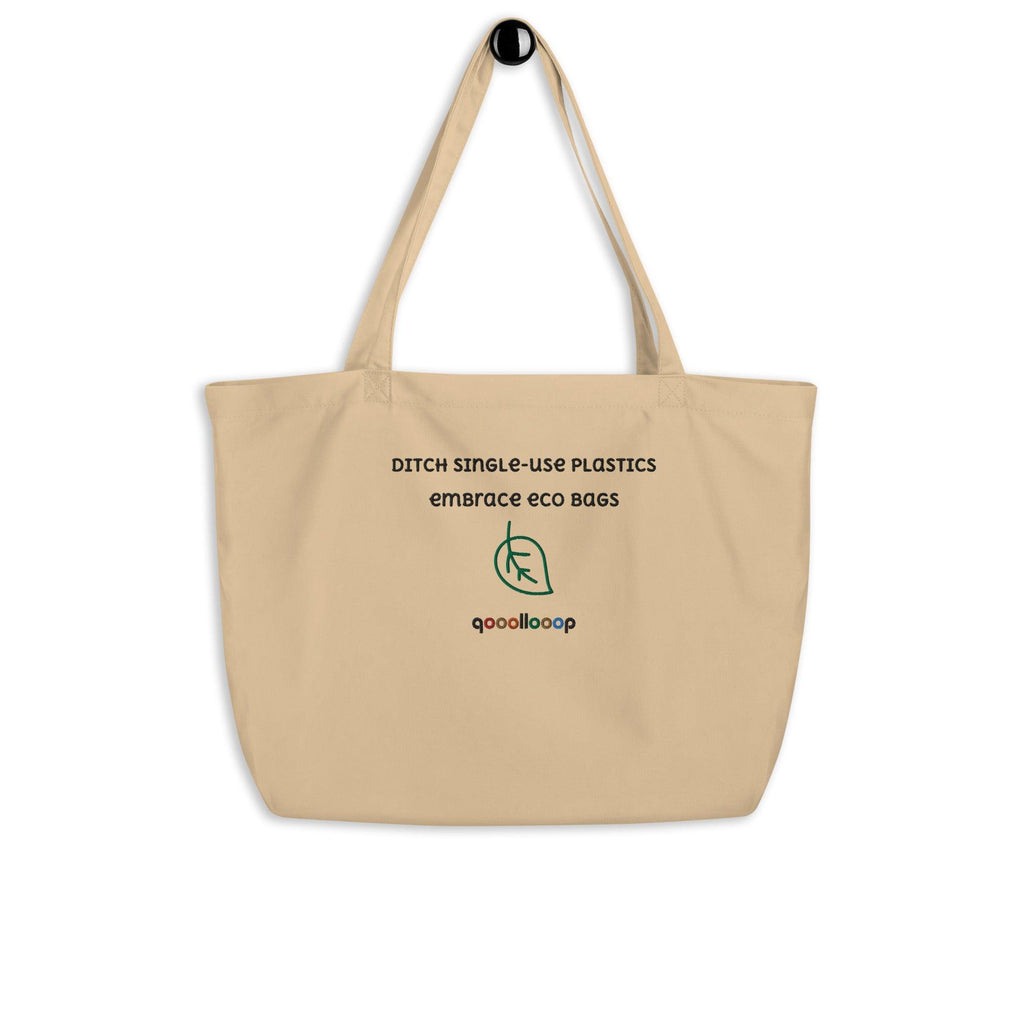 Ditch single use plastics | Oyster | Large organic tote bag - The Pet Talk