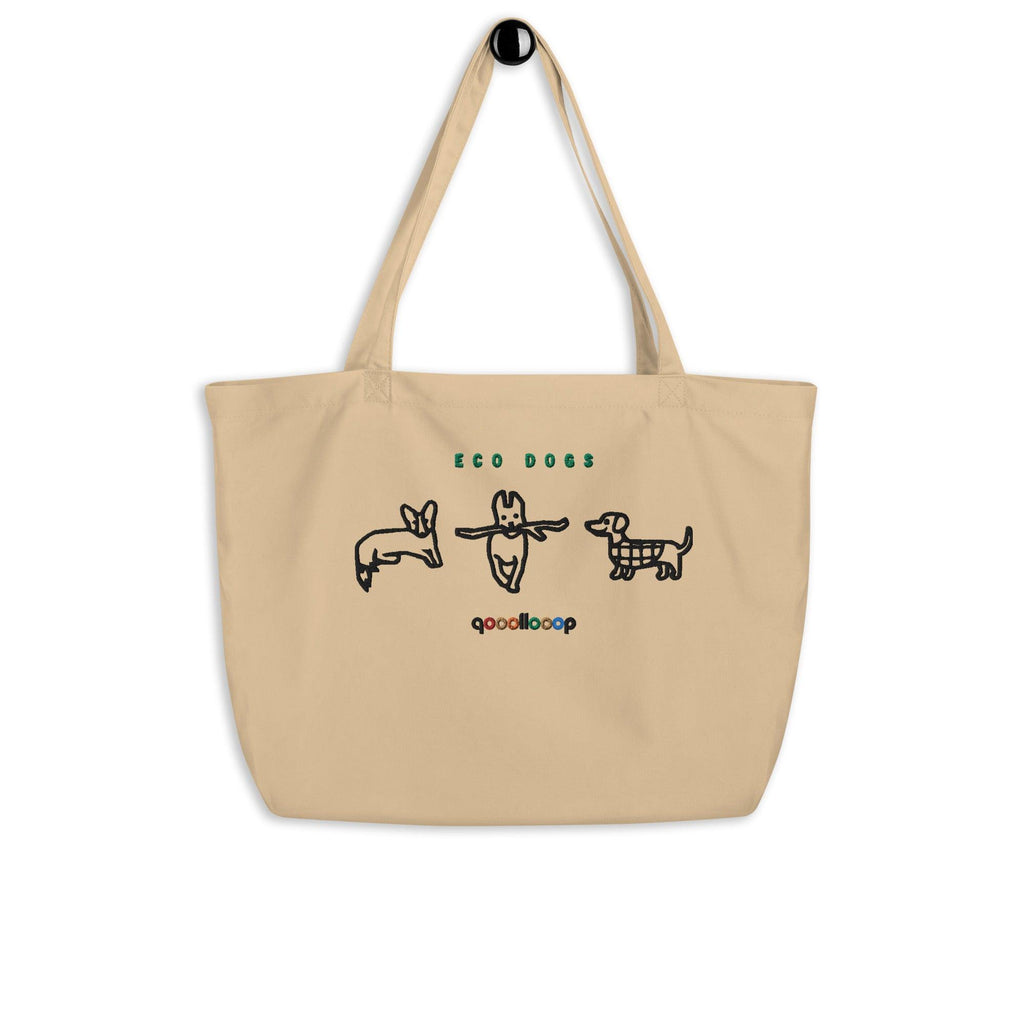 Eco Dogs | Oyster | Large organic tote bag - The Pet Talk