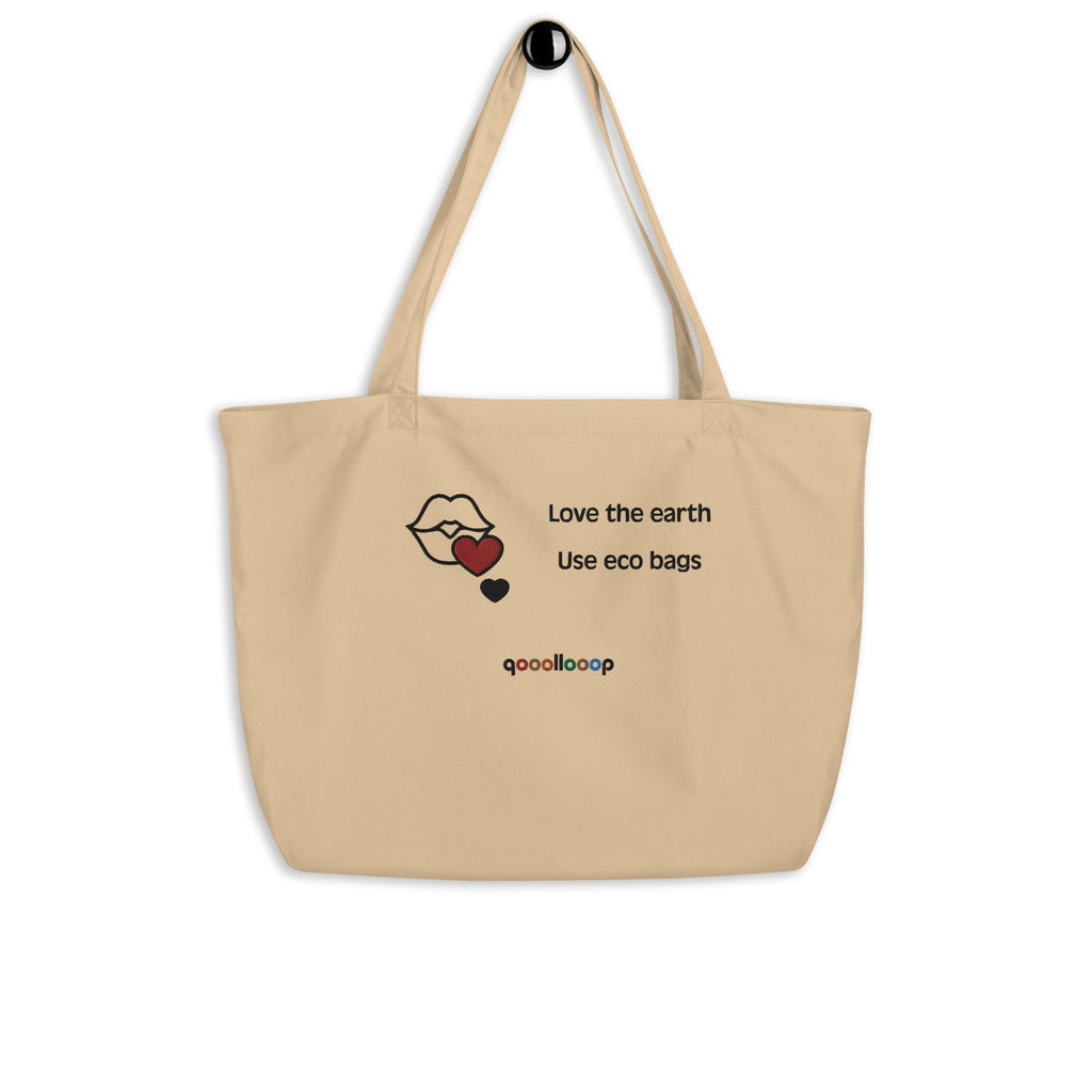 Love the earth, use eco bags | Oyster | Large organic tote bag - The Pet Talk