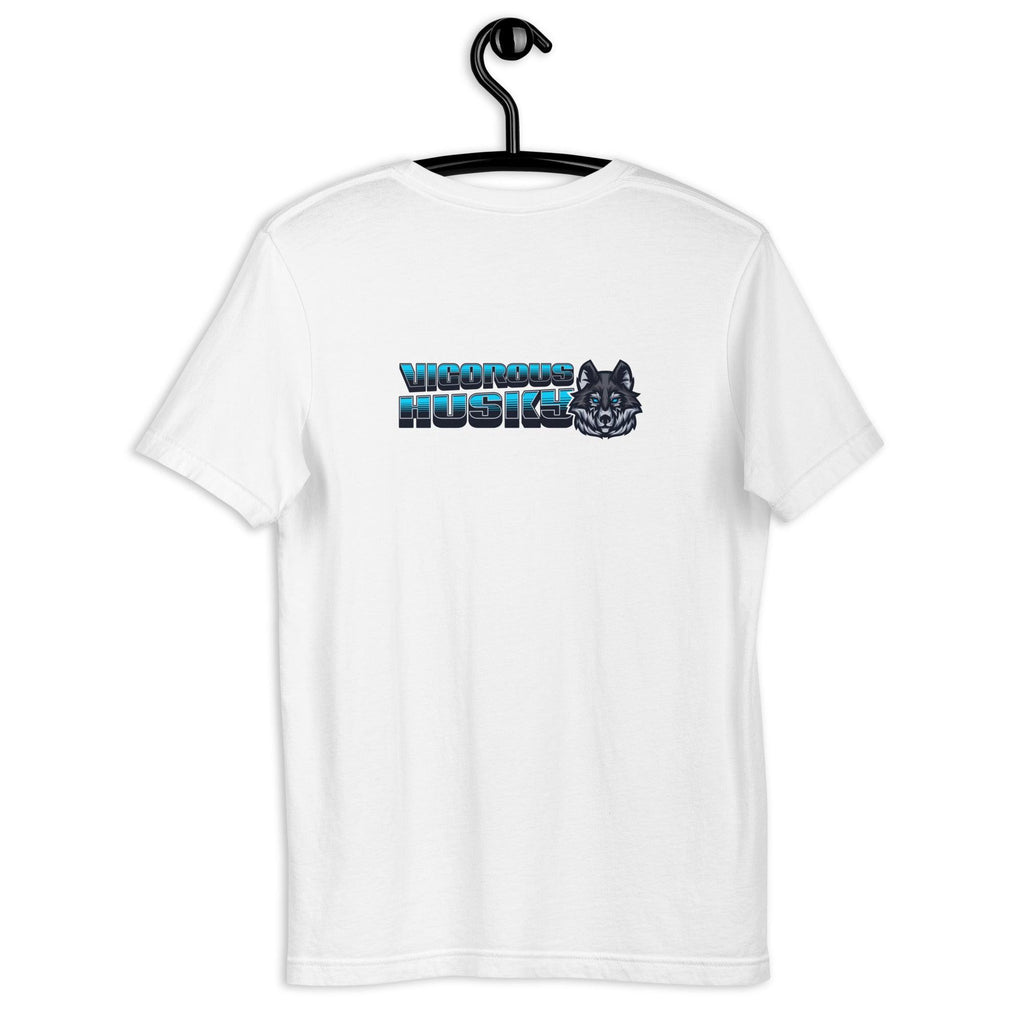 Vigorous Husky | Back & Bright Base | Unisex T-shirt - The Pet Talk