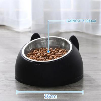 Cat Bowl with Cat Ear Design Pet Feeders - The Pet Talk