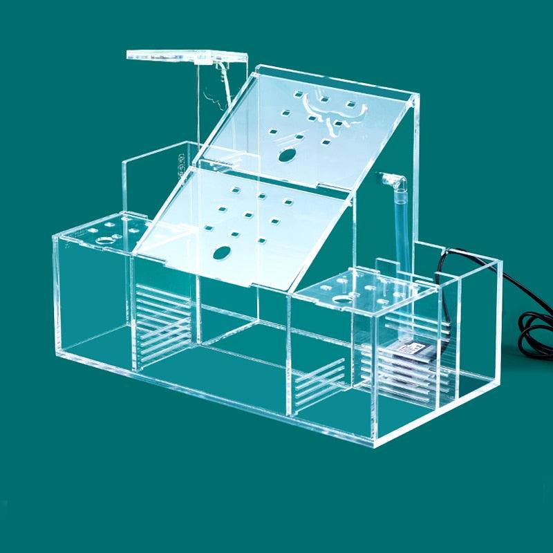 Large Aquarium Fish Tank Acrylic Isolation Box Creative Desktop Decoration - The Pet Talk