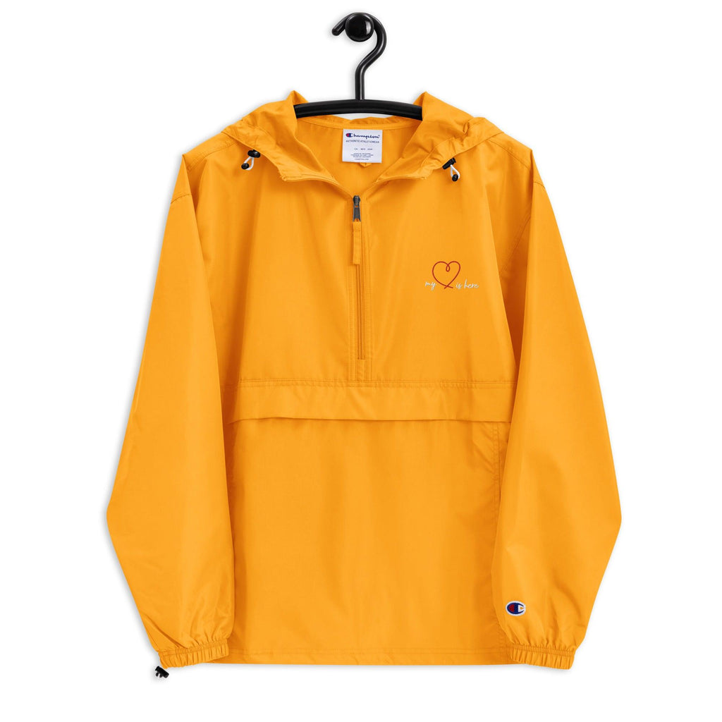 My Heart Is Here | Champion Unisex Packable Jacket - The Pet Talk