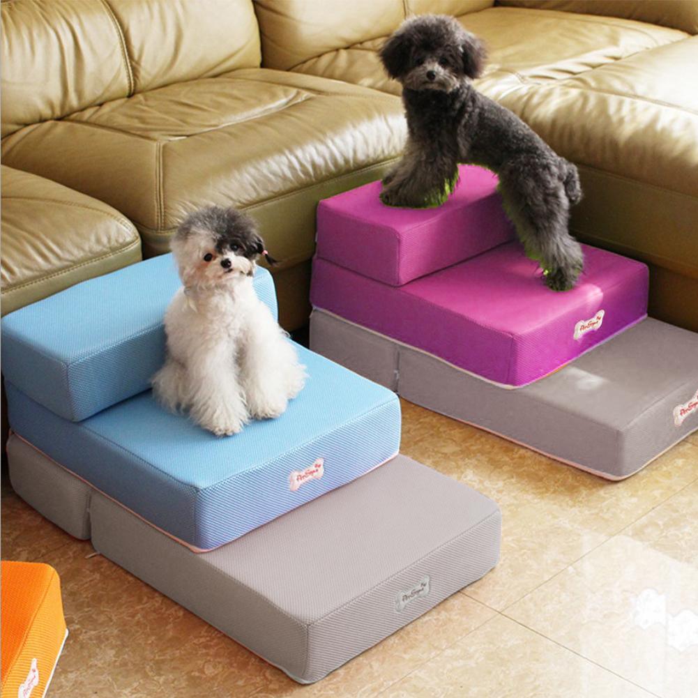 Pet Stairs Detachable Pet Bed Dog Ramp Two Steps Mix & Match - The Pet Talk