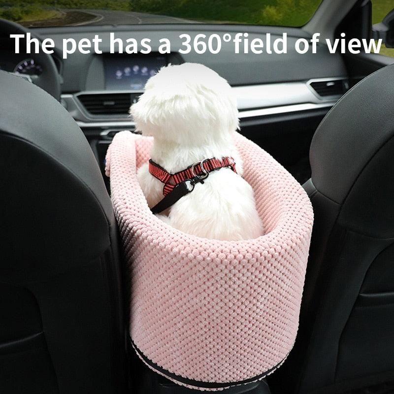 Portable Pet Dog Car Seat Central Control Armrest Travel Bed Box - The Pet Talk