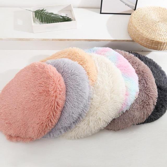 Round Pet Bed Sweet Colors Flat Cushion Mat - The Pet Talk
