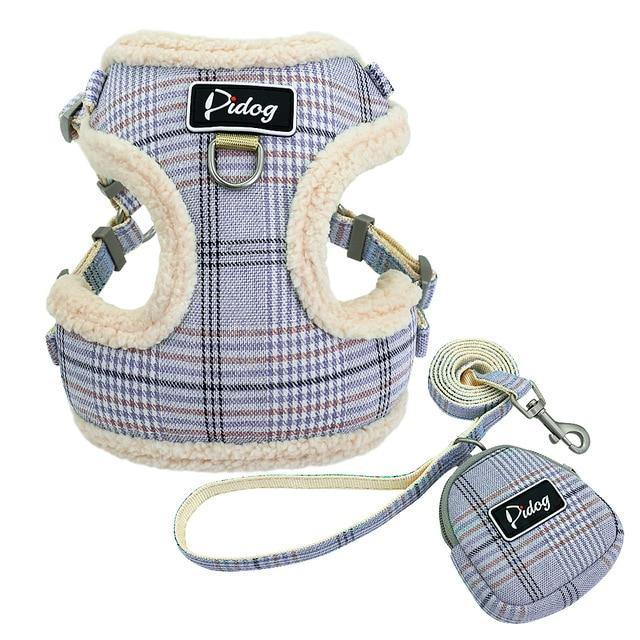 Soft Pet Dog Harnesses Vest No Pull Adjustable Leash Set - The Pet Talk