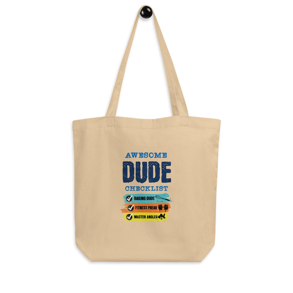 Awesome Dude Checklist | Oyster | Eco Tote Bag - The Pet Talk