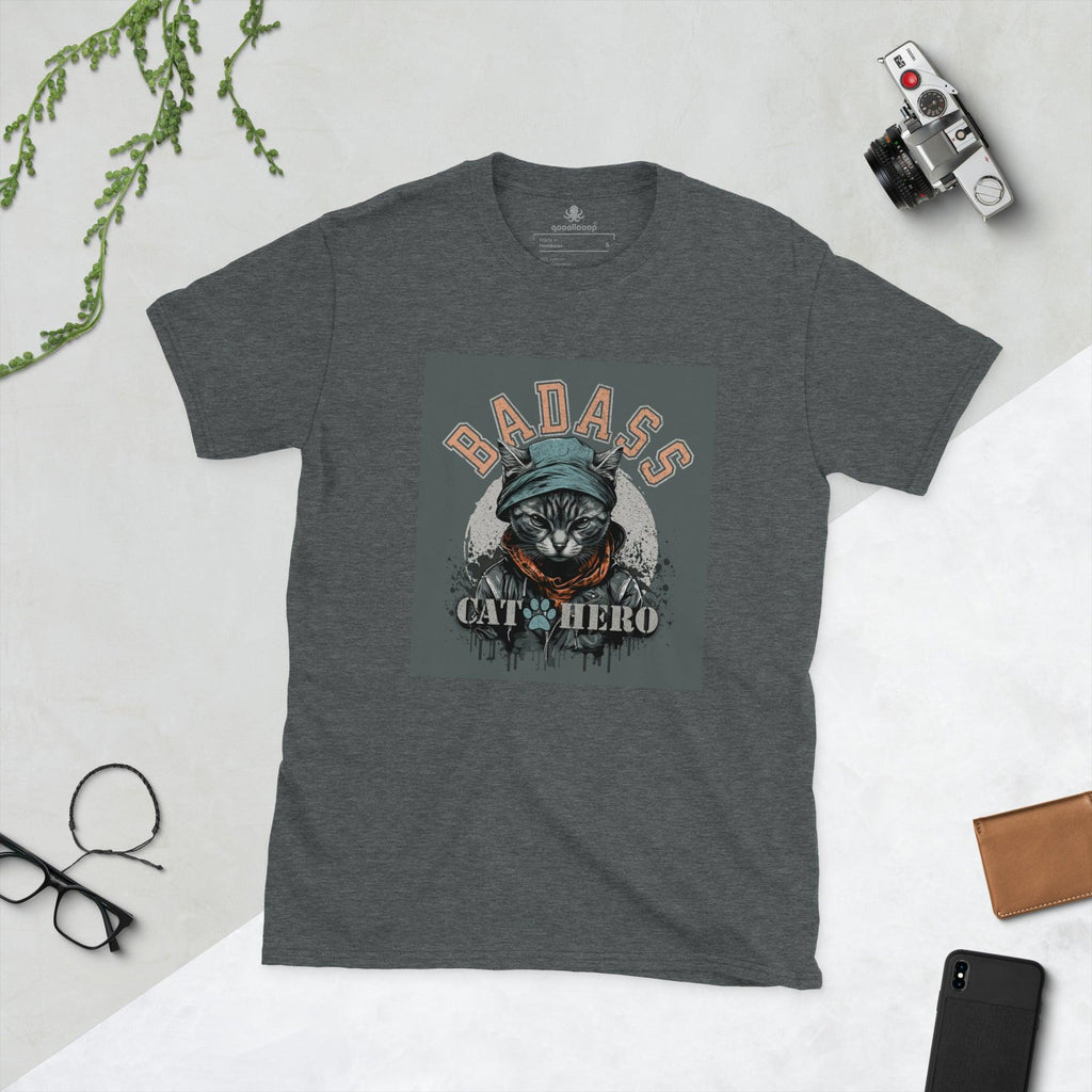 Badass Cat Hero | Unisex Soft Style T-Shirt - The Pet Talk