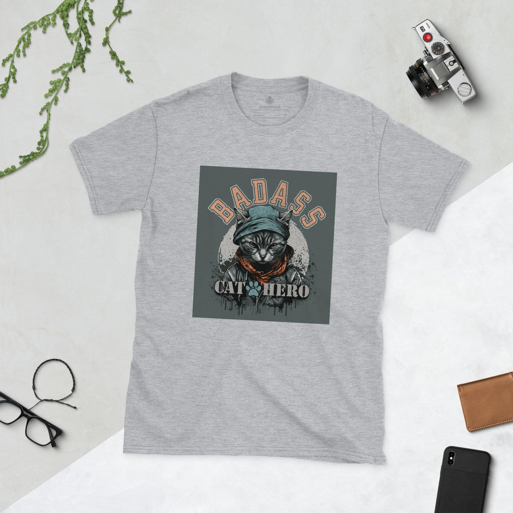 Badass Cat Hero | Unisex Soft Style T-Shirt - The Pet Talk