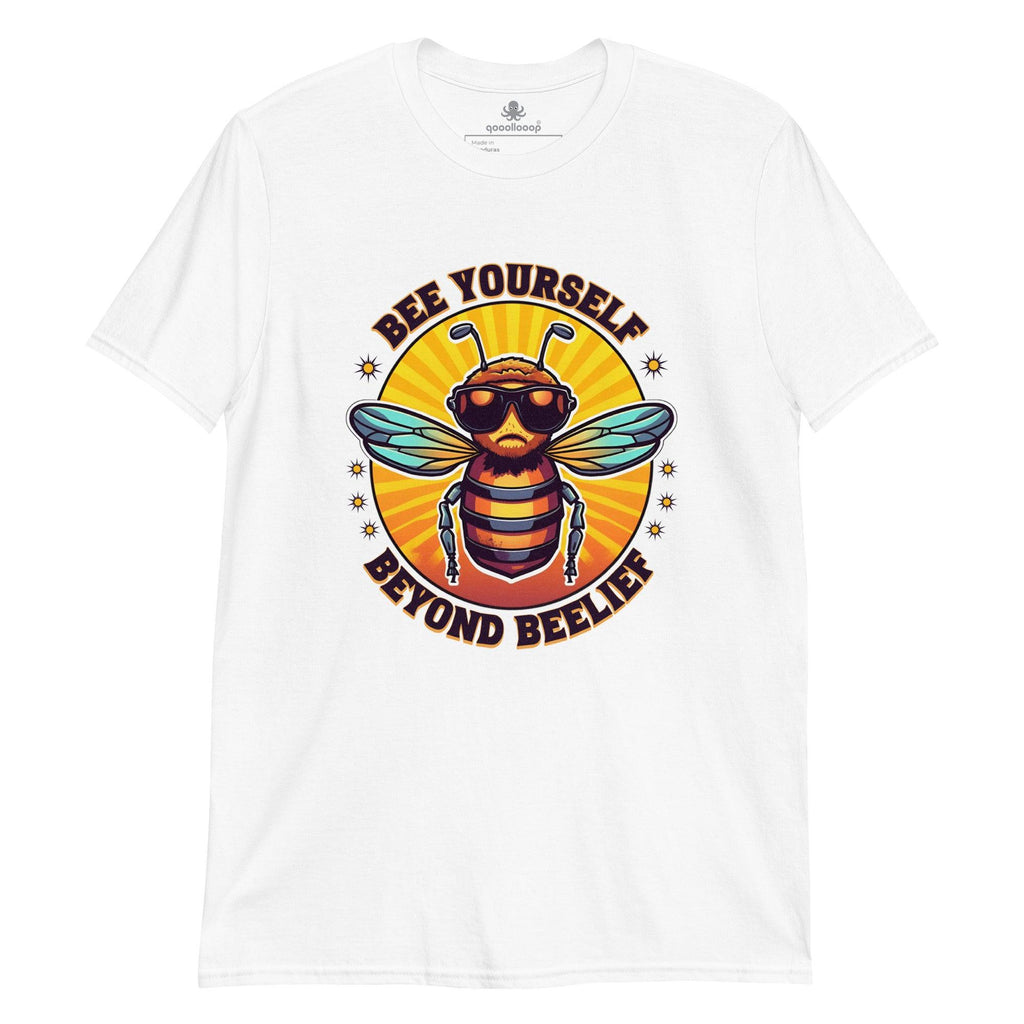 Bee Yourself Beyond Beelief | Short-Sleeve Unisex Soft Style T-Shirt - The Pet Talk