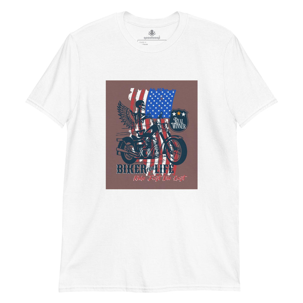 Biker For Life | Unisex Soft Style T-Shirt - The Pet Talk