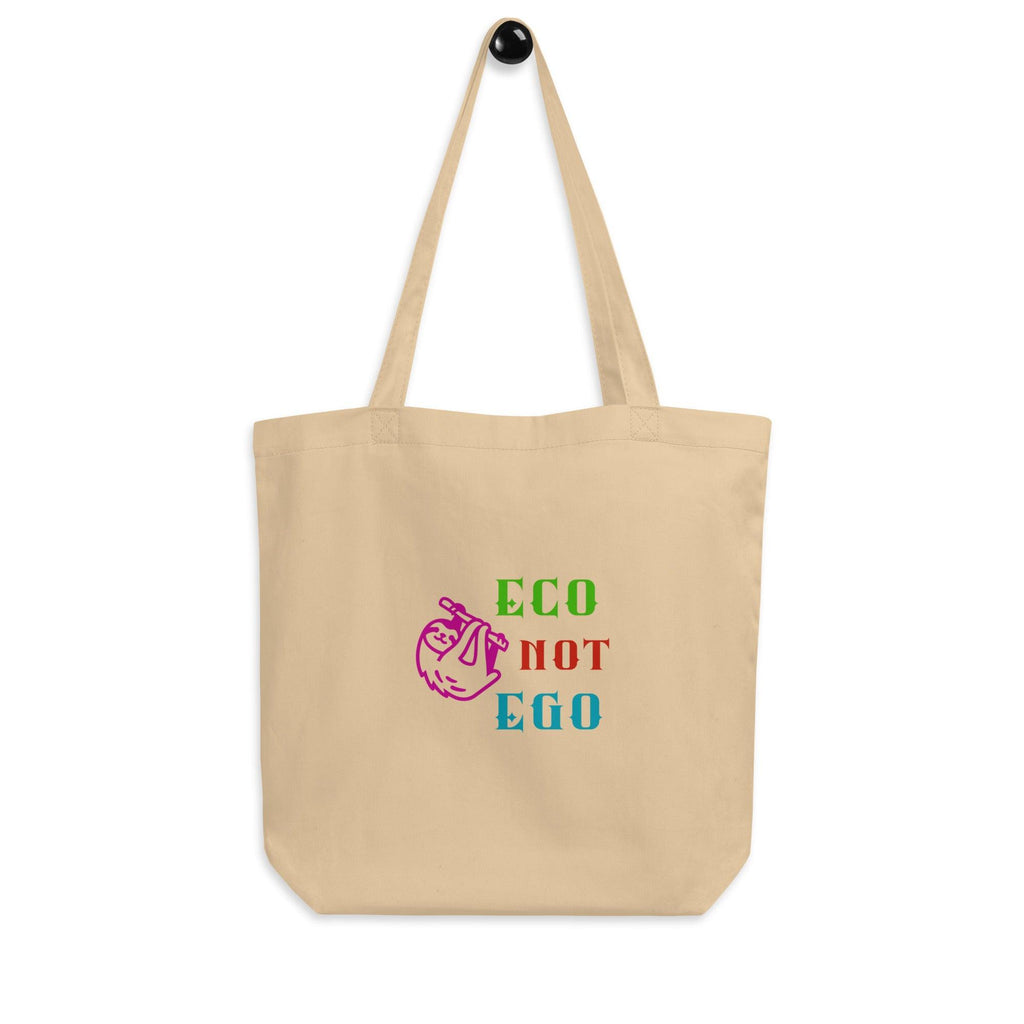 Eco Not Ego | Black and Oyster | Eco Tote Bag - The Pet Talk