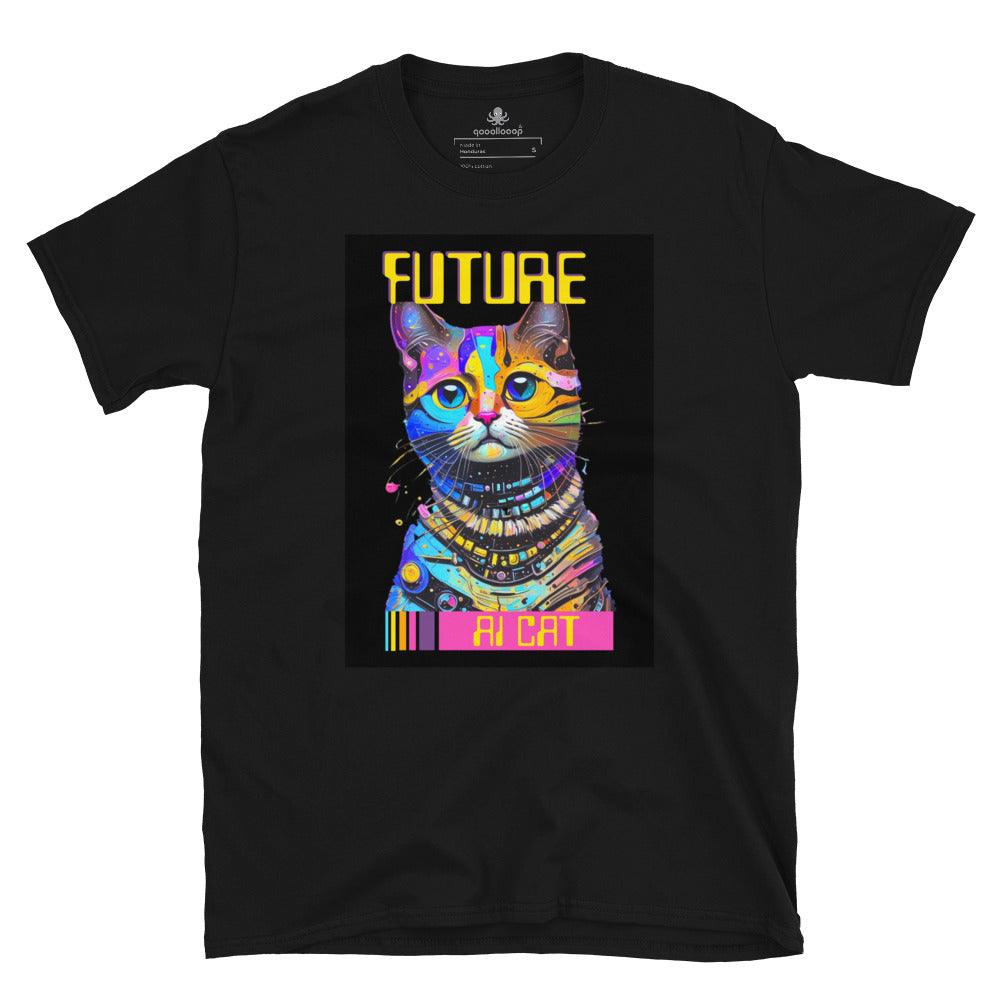 Future AI Cat | Short-Sleeve Unisex Soft Style T-Shirt - The Pet Talk