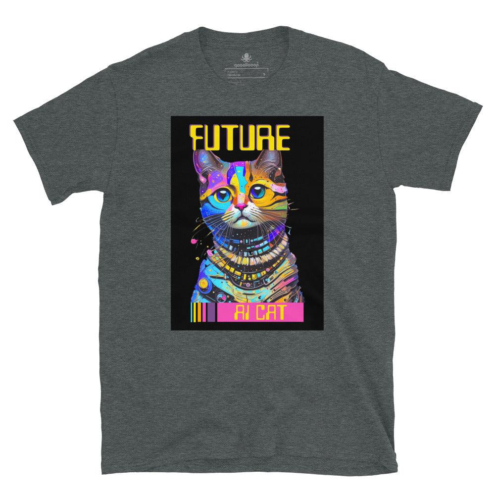 Future AI Cat | Short-Sleeve Unisex Soft Style T-Shirt - The Pet Talk