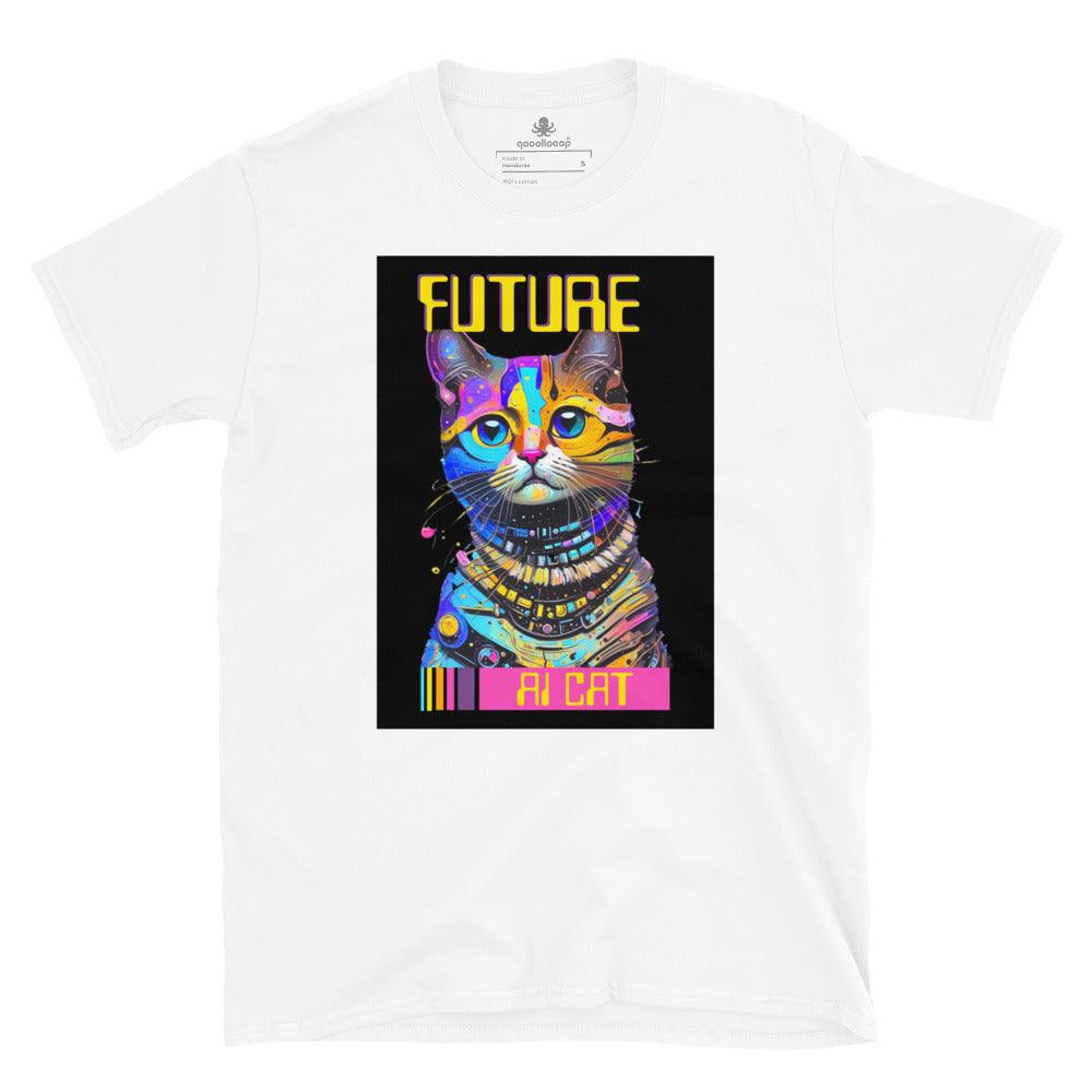 Future AI Cat | Short-Sleeve Unisex Soft Style T-Shirt - The Pet Talk