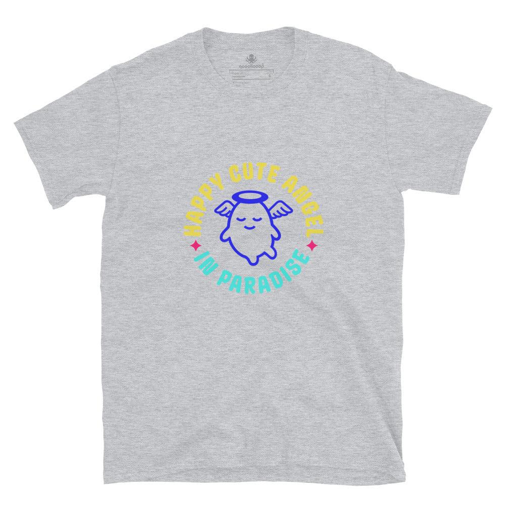 Happy Cute Angel | Unisex Soft Style T-Shirt - The Pet Talk