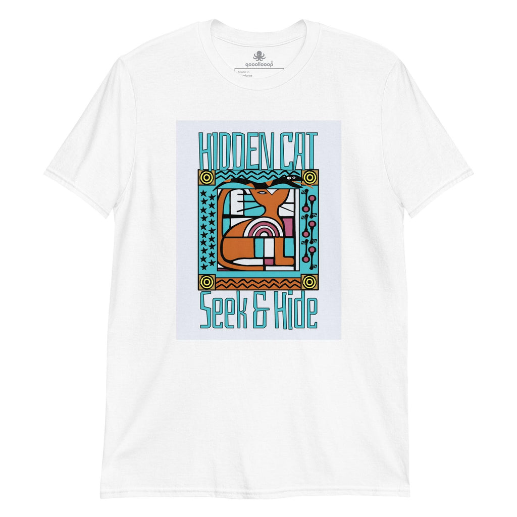 Hidden Cat Seek & Hide | Short-Sleeve Unisex Soft Style T-Shirt - The Pet Talk