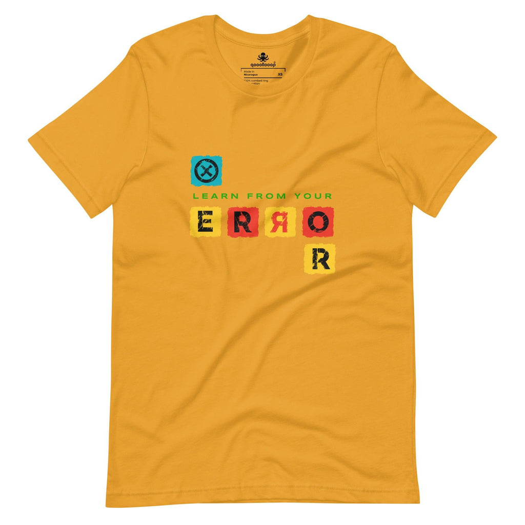 Learn From Your Error | Unisex T-shirt - The Pet Talk