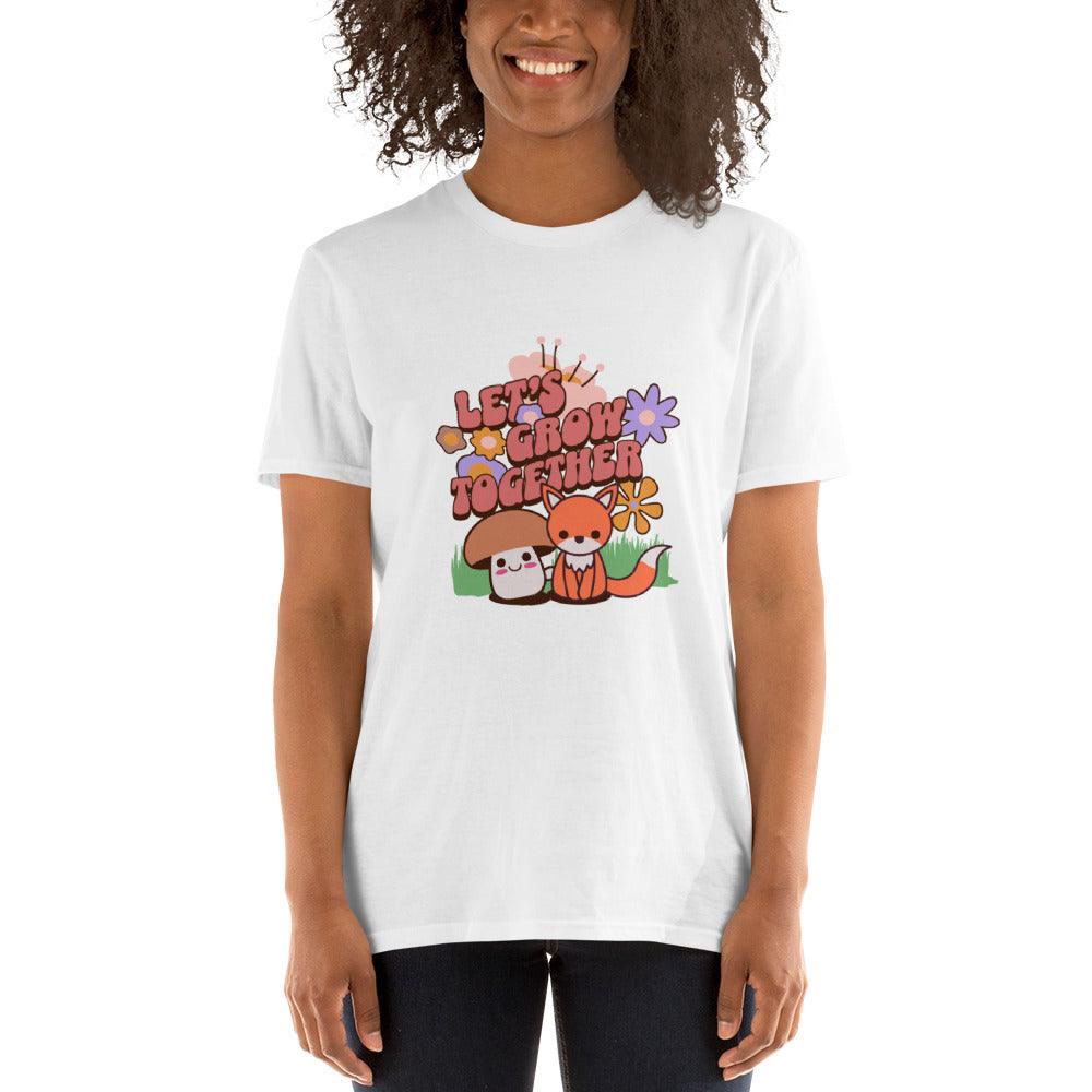 Let's Grow Together | Short-Sleeve Unisex Soft Style T-Shirt - The Pet Talk