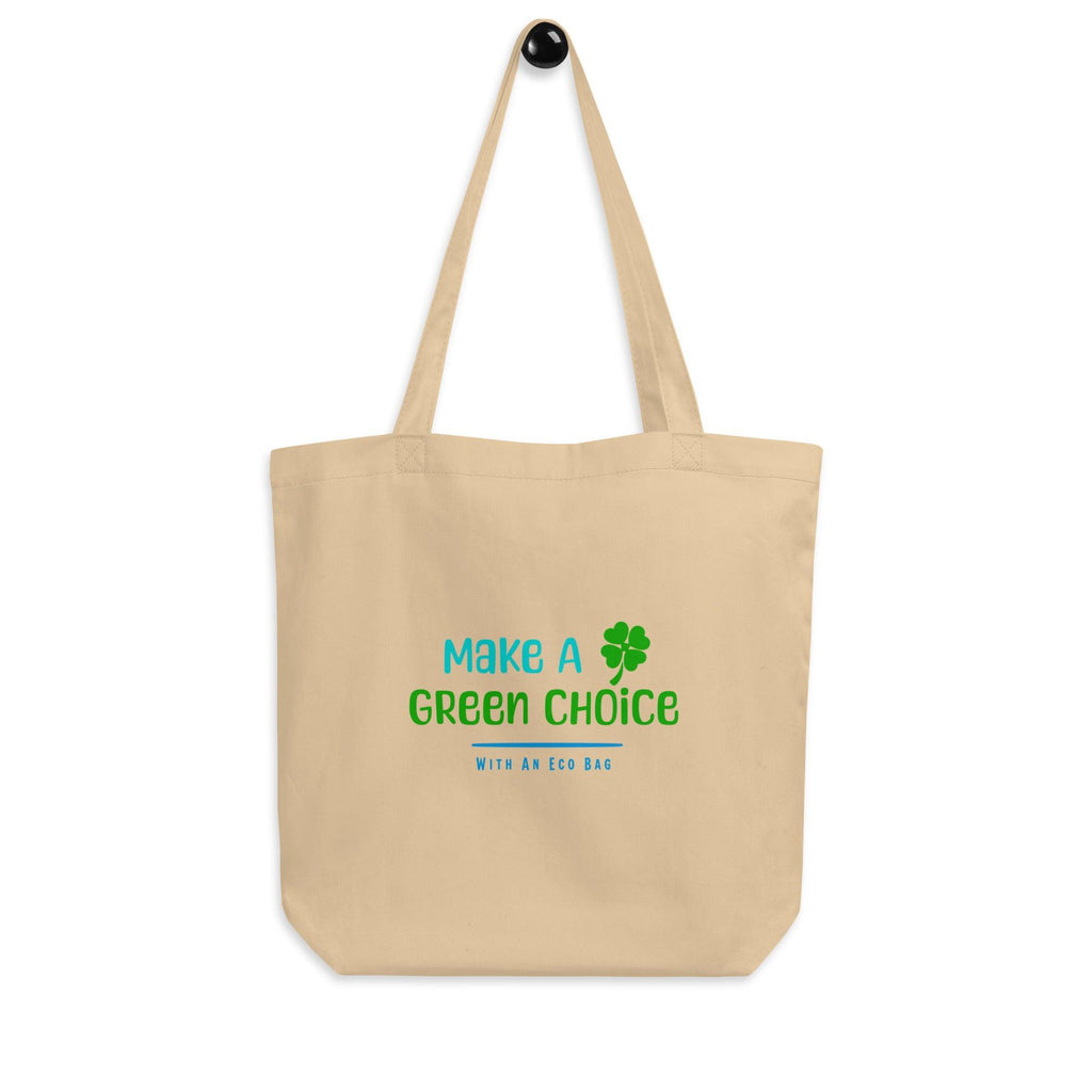 Make A Green Choice | Black and Oyster | Eco Tote Bag - The Pet Talk