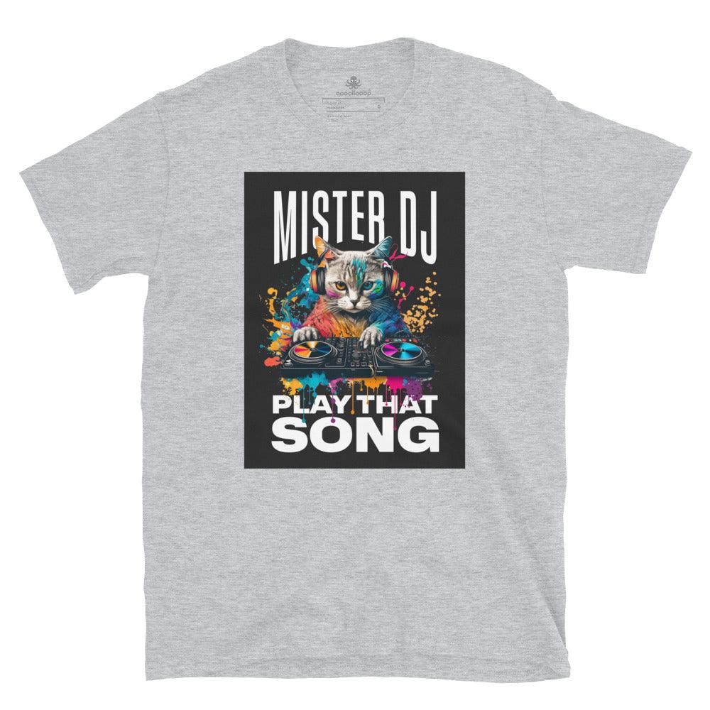 Mister Cat DJ Play That Song | Unisex Soft Style T-Shirt - The Pet Talk