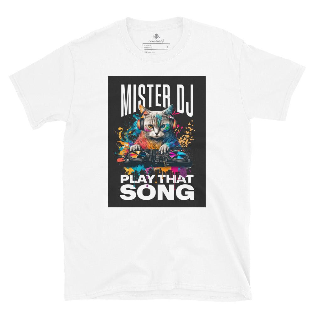 Mister Cat DJ Play That Song | Unisex Soft Style T-Shirt - The Pet Talk