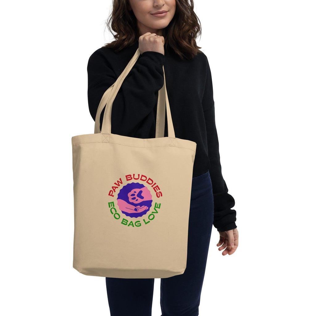 Paw Buddies Eco Bag Love | Black and Oyster | Eco Tote Bag - The Pet Talk