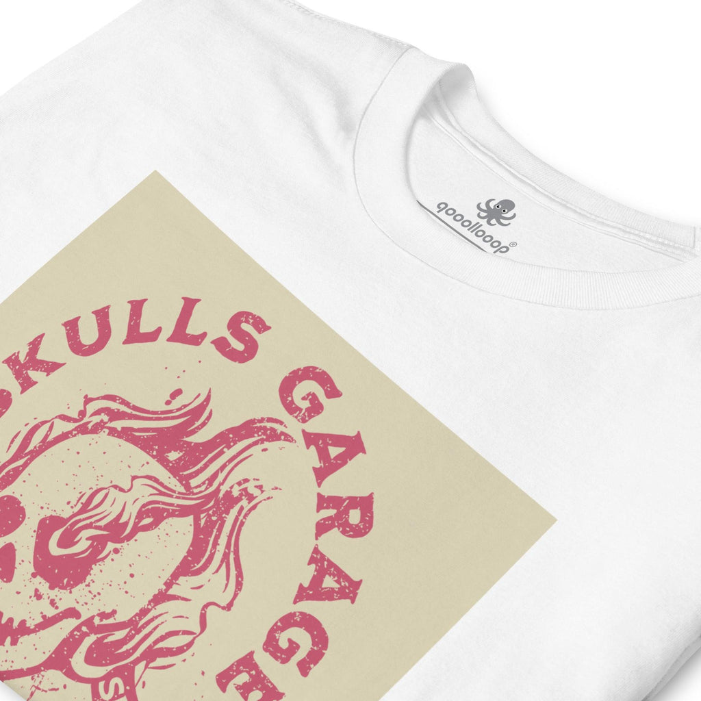 Skulls Garage Parts & Services | Short-Sleeve Unisex Soft Style T-Shirt - The Pet Talk