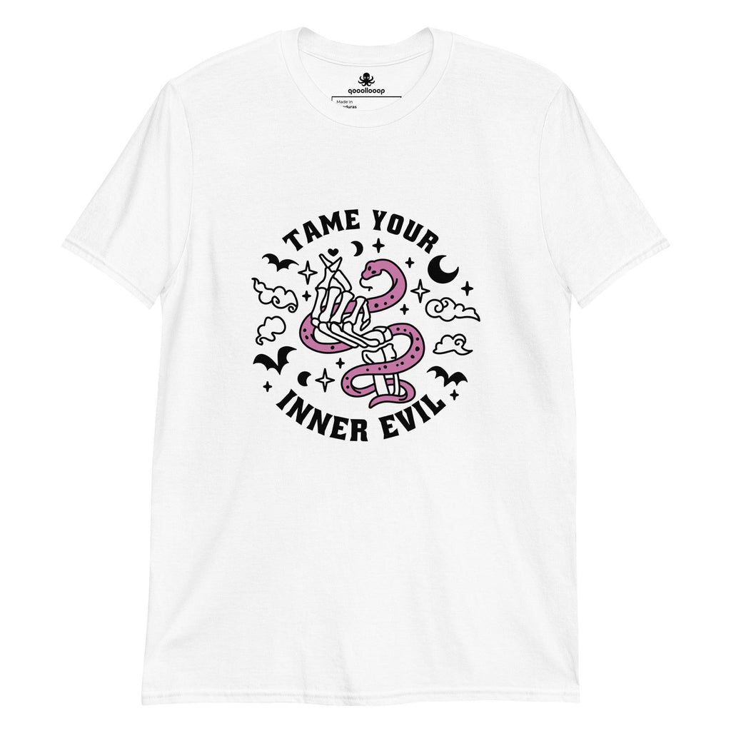 Tame Your Inner Evil | Short-Sleeve Unisex Soft Style T-Shirt - The Pet Talk