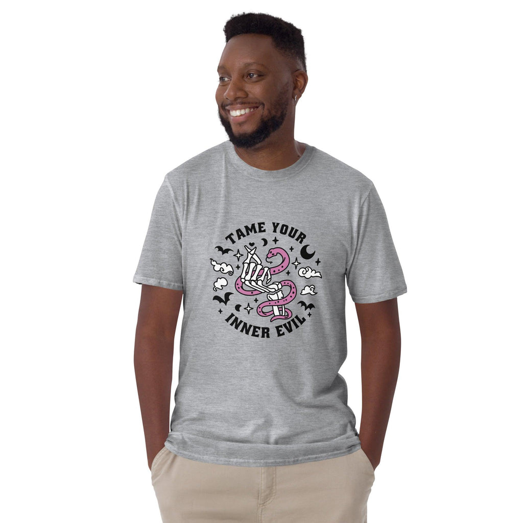 Tame Your Inner Evil | Short-Sleeve Unisex Soft Style T-Shirt - The Pet Talk