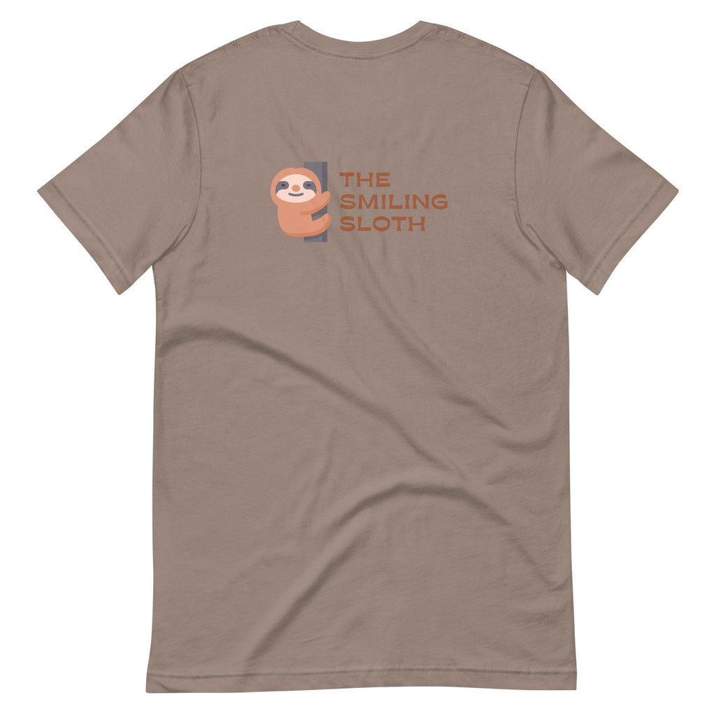 The Smiling Sloth |Back & Dark Base | Unisex T-shirt - The Pet Talk