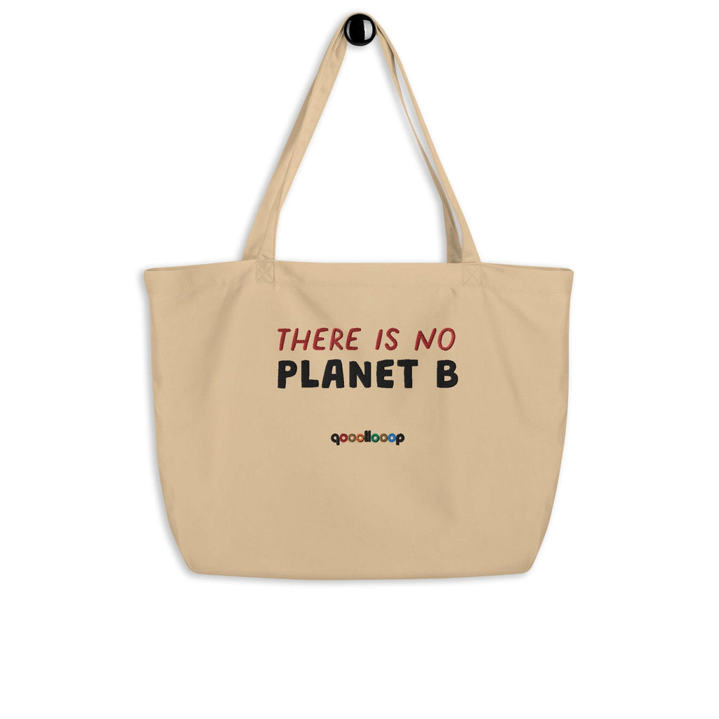 There is no Planet B | Oyster | Large organic tote bag - The Pet Talk