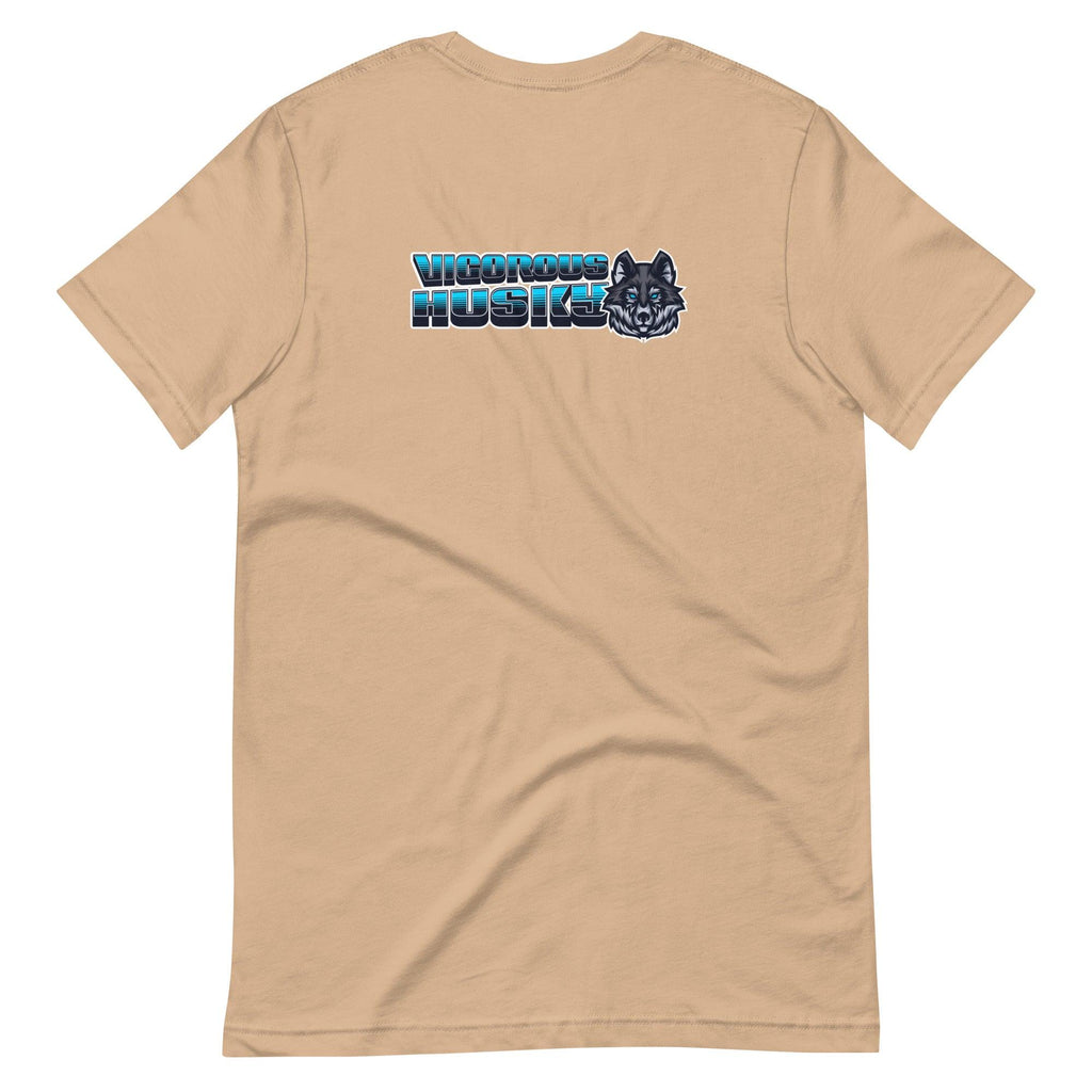 Vigorous Husky | Back & Bright Base | Unisex T-shirt - The Pet Talk