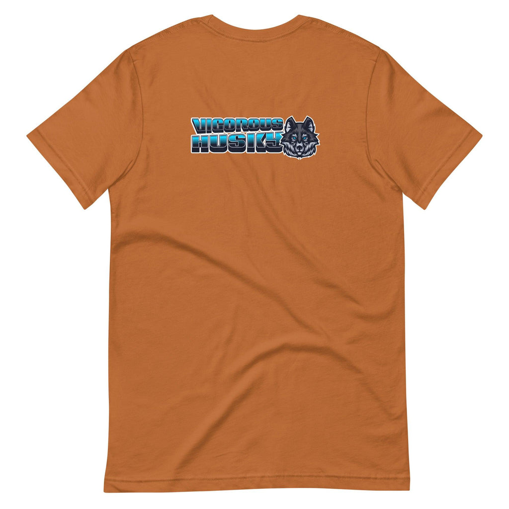 Vigorous Husky | Back & Dark Base | Unisex T-shirt - The Pet Talk