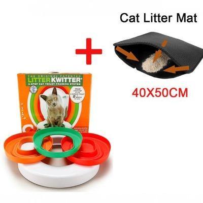 Cat Toilet Training Kits 3 Sizes For Training Stages Cat Toilet Seat Professional Training Kits - The Pet Talk