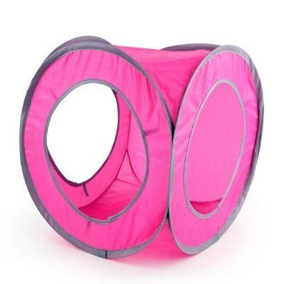 Cat Tunnel 2 Holes Play Tubes Balls Collapsible Chat Tunnel - The Pet Talk