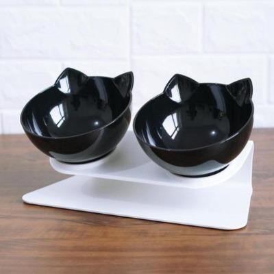 Double Bowls With Raised Stand Pet Food And Water Bowls - The Pet Talk
