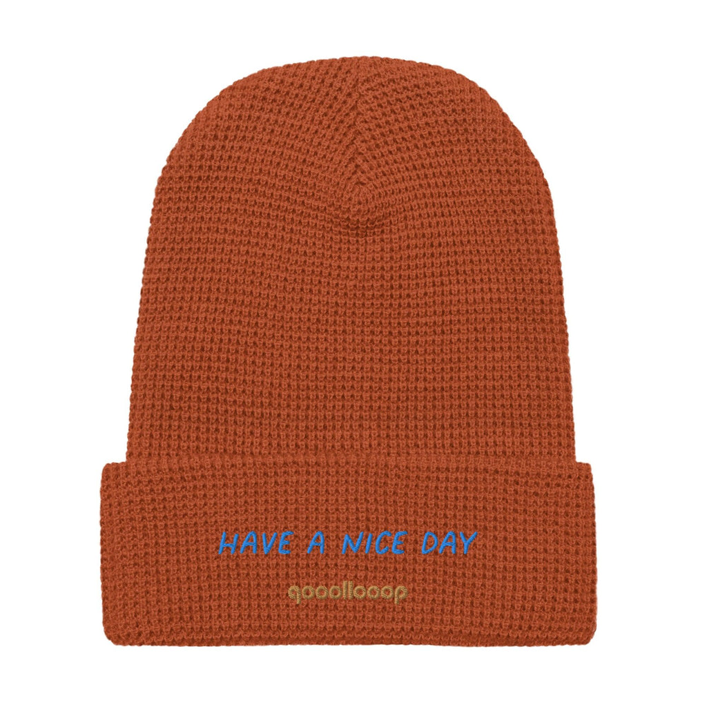 Have A Nice Day | Waffle Beanie - The Pet Talk
