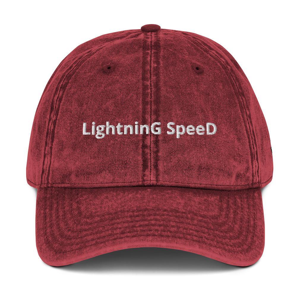 Lightning Speed | Outdoor and Indoor Caps and Hats Vintage Cotton Twill Cap - The Pet Talk