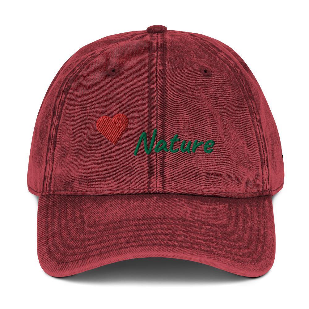 Love Nature | Outdoor and Indoor Caps and Hats Vintage Cotton Twill Cap - The Pet Talk