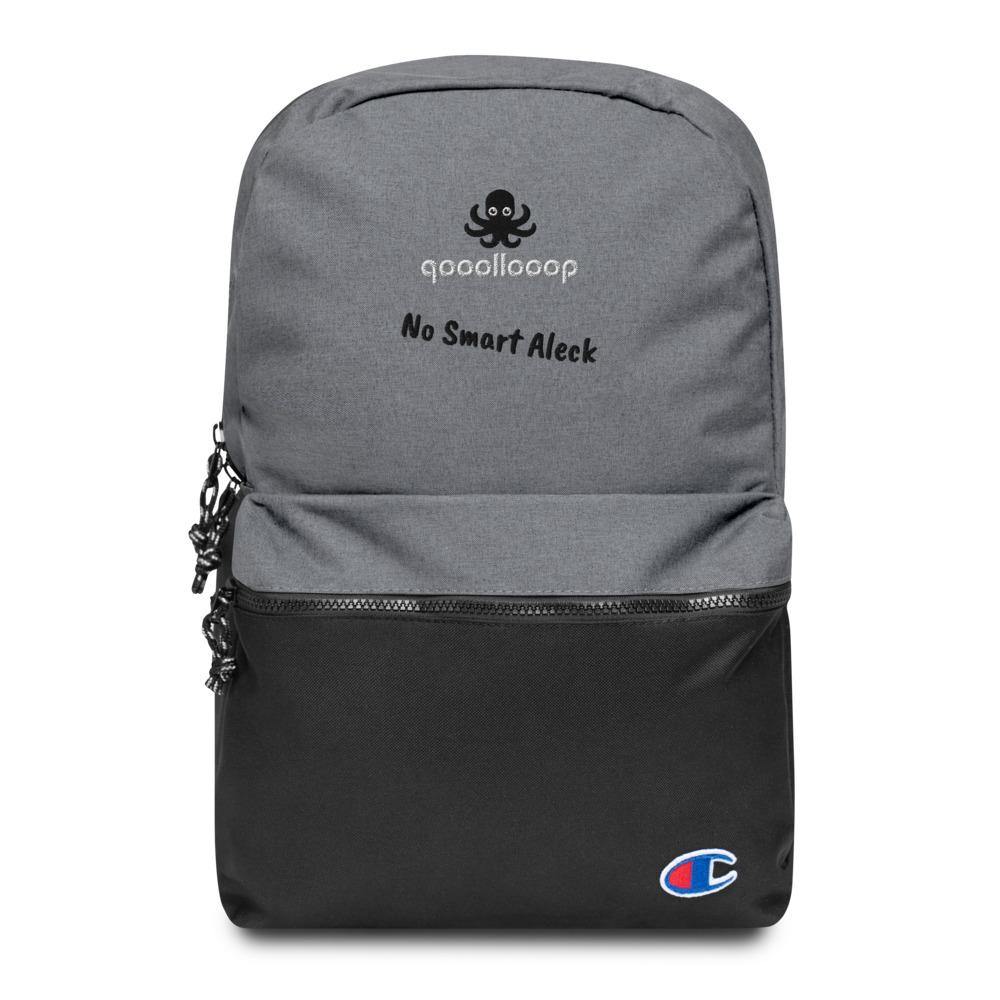No Smart Aleck | Sporting and Stylish Champion Backpack - The Pet Talk