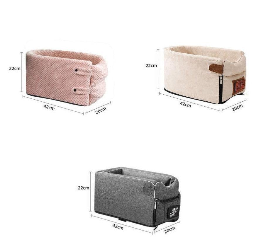 Portable Pet Dog Car Seat Central Control Armrest Travel Bed Box - The Pet Talk