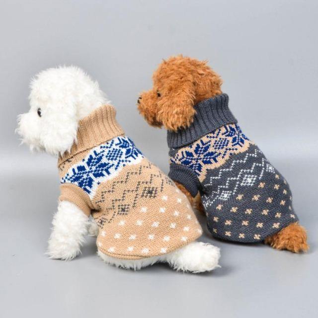 Winter Soft Knitting Pet Dog Coat Clothes - The Pet Talk
